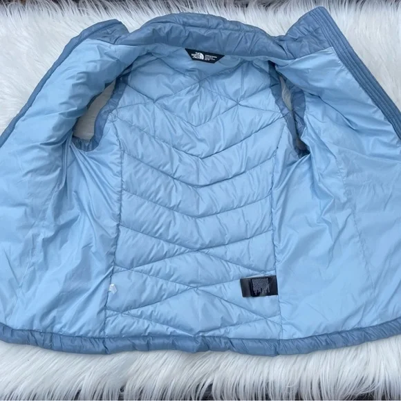The North Face Women’s Blue 550 Down Filled Quilted Puffer Vest XS - Picture 8 of 11